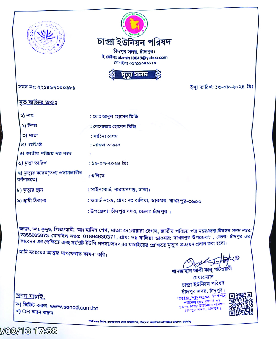 Image of মো: আবুল হোসেন মিজি